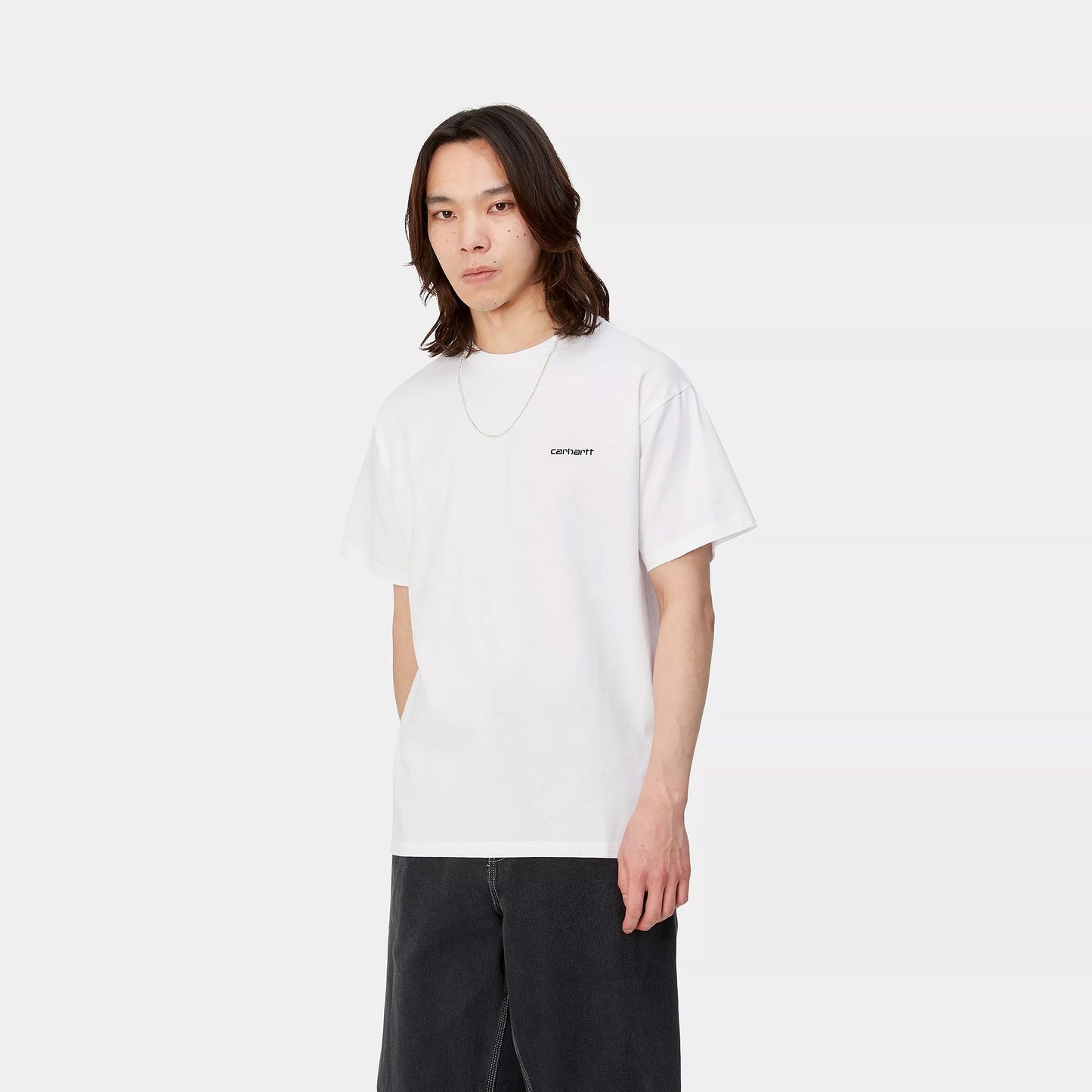 S/S Script Embroidery T-Shirt