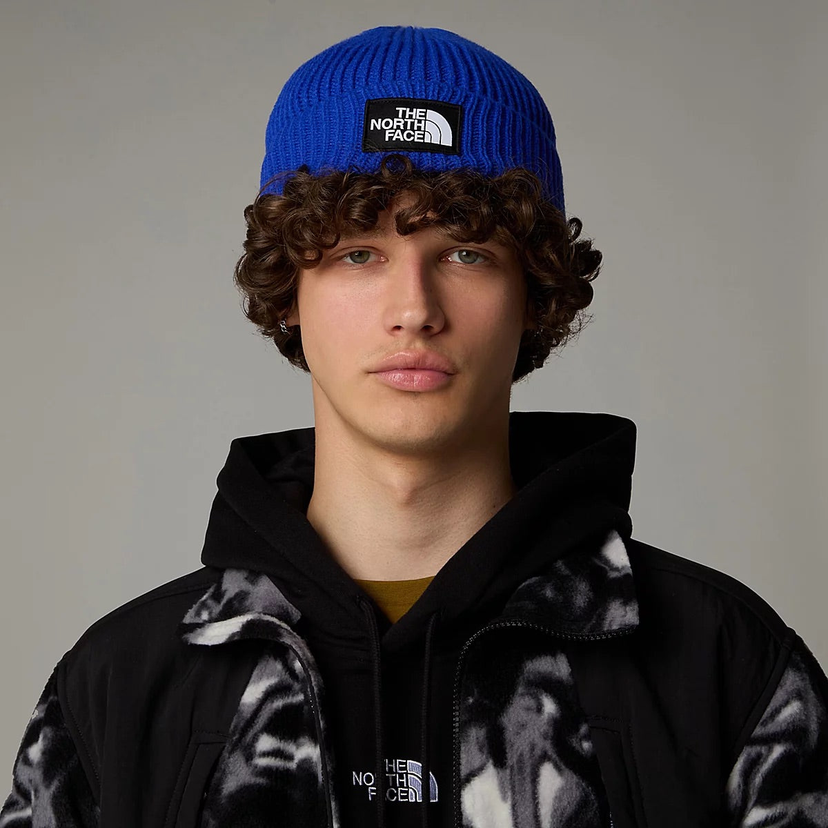 TNF Logo Box Cuffed Beanie